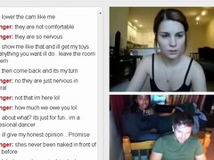 Omegle Hottie shows the brush pussy